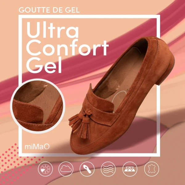 MiMaO ShopOnline POMPON – Mocassin Femme CAMEL Avec Pompon grande promotion 8