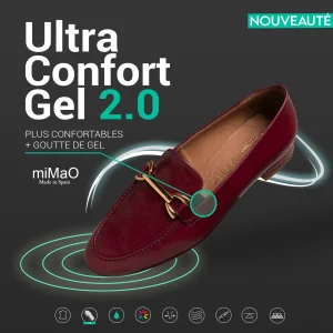 Vente MiMaO ShopOnline STYLE – Mocassins Pour Femme BORDEAUX 21