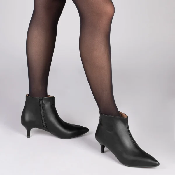 ﻿soldes MiMaO ShopOnline OUTFIT – Bottines élégantes à Talon Kitten NOIR Nappa 7