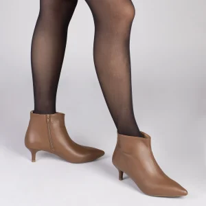 comparez les prix MiMaO ShopOnline OUTFIT – Bottines élégantes à Talon Kitten MARRON Nappa 19