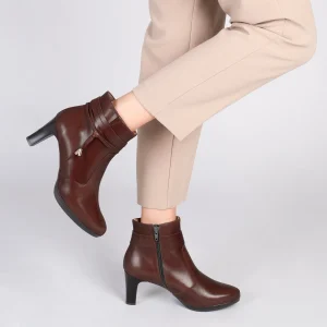 MiMaO ShopOnline ROMA – Bottines à Talon Et Bracelet Décoratif MARRON Nouvelle tendance 19