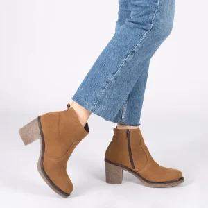 vente à bas prix MiMaO ShopOnline KANSAS – Bottines Country En Cuir CAMEL 19