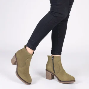 qualité d’originales MiMaO ShopOnline KANSAS – Bottines Country En Cuir VERT 19