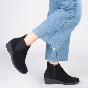 MiMaO ShopOnline BOTTINE COMPENSÉE – Bottines à Semelle Amovible NOIR outlet soldes 19