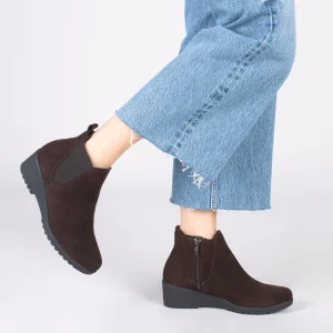 MiMaO ShopOnline BOTTINE COMPENSÉE – Bottines à Semelle Amovible MARRON en ligne vente 19