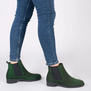 MiMaO ShopOnline CHELSEA – Bottines Plates Pour Femme VERT Authenticité garantie 19