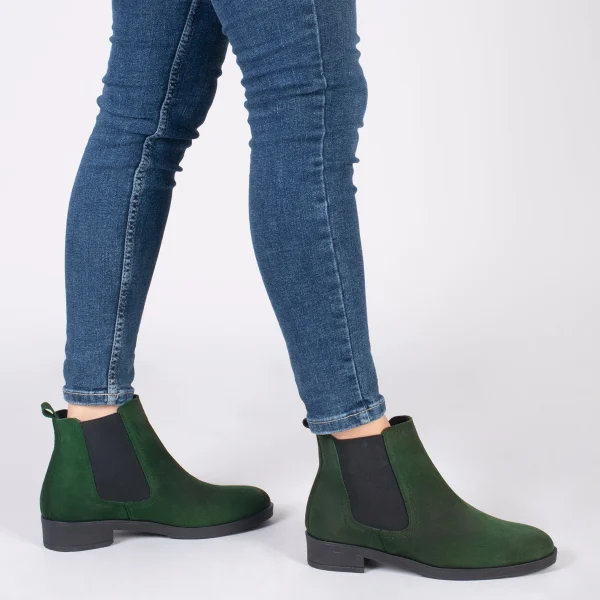 MiMaO ShopOnline CHELSEA – Bottines Plates Pour Femme VERT Authenticité garantie 7