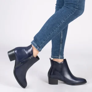 MiMaO ShopOnline CREMALLERA –Bottines Basiques Pour Femme BLEU MARINE SOLDES TOUT À 19