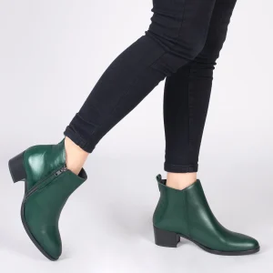 Satisfait ou Remboursé MiMaO ShopOnline CREMALLERA –Bottines Basiques Pour Femme VERT 19