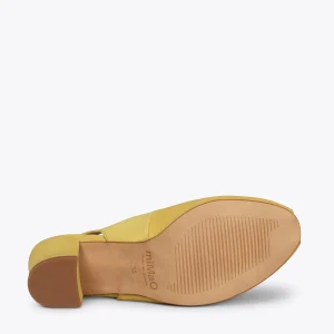 Neuve avec étiquette MiMaO ShopOnline WOMAN – Chaussures Sans Talon Peep-toe JAUNE 17