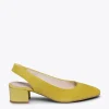 MiMaO ShopOnline FEMME – Chaussure Femme à Bout Carré JAUNE De Qualité 25