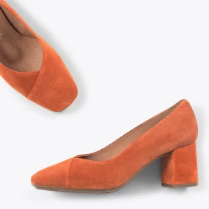 MiMaO ShopOnline EMMA – Chaussures à Talon à Bout Carré ORANGE grande surprise 11