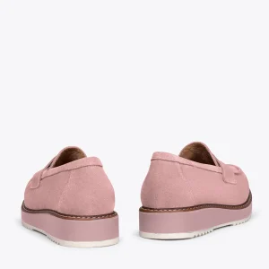 SOLDES TOUT À MiMaO ShopOnline CASUAL – Mocassins Pour Femmes Avec Plateforme ROSE 13