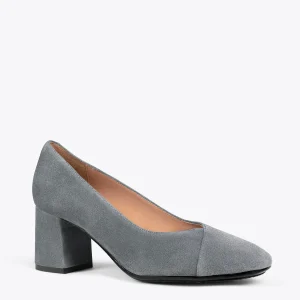 guranteed de qualité MiMaO ShopOnline EMMA – Chaussures à Talon à Bout Carré GRIS 15