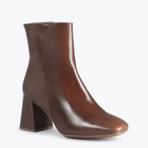 MiMaO ShopOnline PARIS – Bottines à Talon Bloc Et Bout Carré MARRON Nappa dernières 15