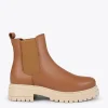 MiMaO ShopOnline LEEDS – Bottines En Cuir Avec Plateforme CAMEL garantis authentique 25