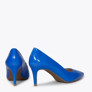 MiMaO ShopOnline STILETTO – Chaussures En Cuir Verni BLEU Avec Talon Aiguille Satisfait ou Remboursé 10