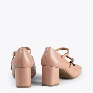 pas cher en ligne MiMaO ShopOnline FEBRIS – Chaussures En Cuir Nappa Avec Brides NUDE 13