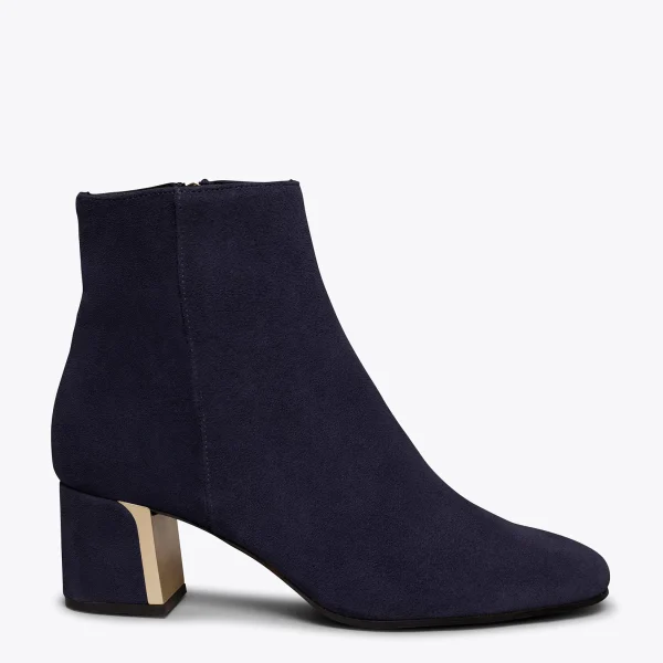 Dernières Nouveautés MiMaO ShopOnline GOLD – Bottines Pour Femme BLEU MARINE 1