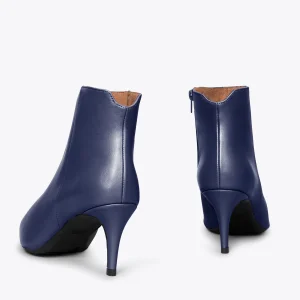 MiMaO ShopOnline OUTFIT Bottines En Cuir à Talon Aiguille BLEU MARINE comparez les prix 14