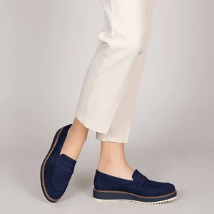 MiMaO ShopOnline CASUAL – Mocassins Pour Femmes Avec Plateforme BLEU MARINE authentiques 19