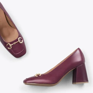 soldes pas cher MiMaO ShopOnline MIA – Chaussures à Talon Trapèze BORDEAUX 11