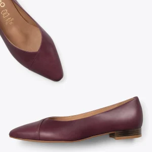 REMISE MiMaO ShopOnline MARIE – Chaussures Plates à Bout Pointu BORDEAUX 11