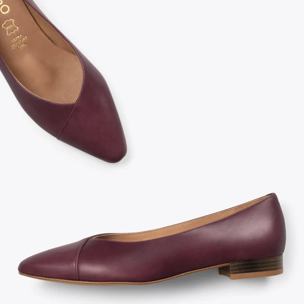 REMISE MiMaO ShopOnline MARIE – Chaussures Plates à Bout Pointu BORDEAUX 3