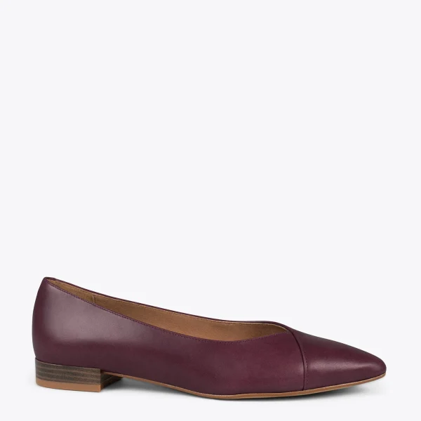 REMISE MiMaO ShopOnline MARIE – Chaussures Plates à Bout Pointu BORDEAUX 1