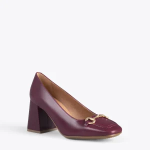 soldes pas cher MiMaO ShopOnline MIA – Chaussures à Talon Trapèze BORDEAUX 15