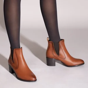 MiMaO ShopOnline LONDON – Bottines CAMEL à Talon Style Chelsea en ligne 19