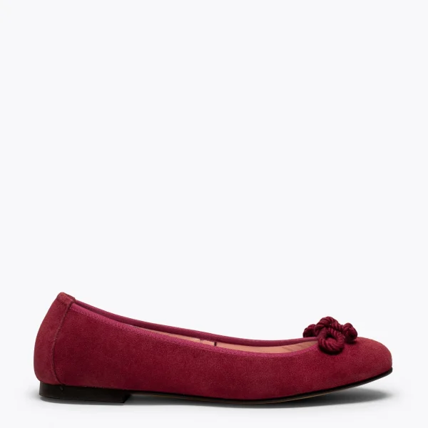 Nouveau MiMaO ShopOnline BALLET – Ballerine GRENAT à Lacets 1