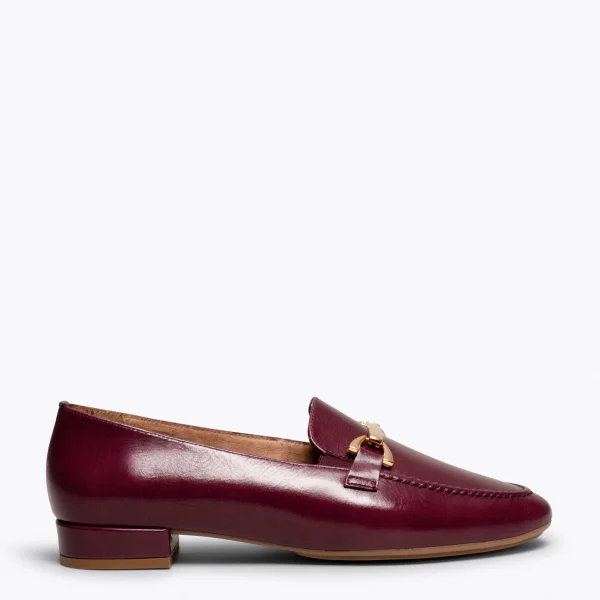 Vente MiMaO ShopOnline STYLE – Mocassins Pour Femme BORDEAUX 1