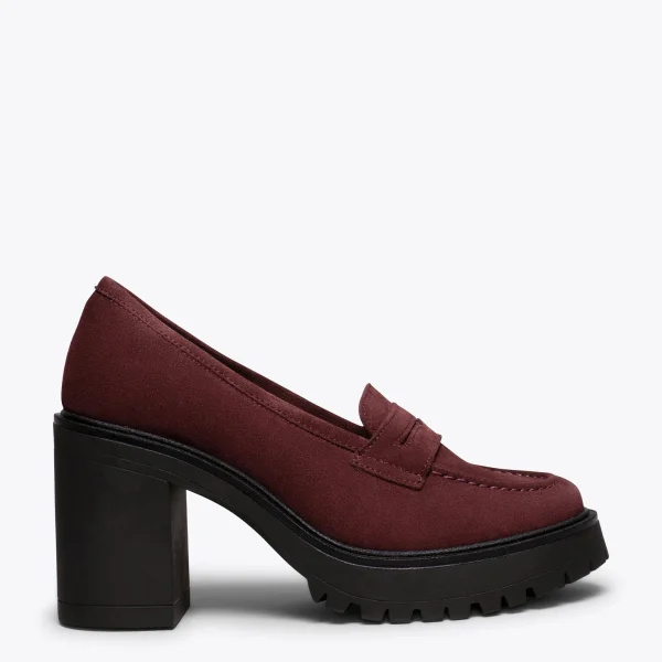 site pas cher MiMaO ShopOnline MOCASSIN TRACK – Chaussures à Talons Hauts Et Chaussures à Plateforme BORDEAUX 1