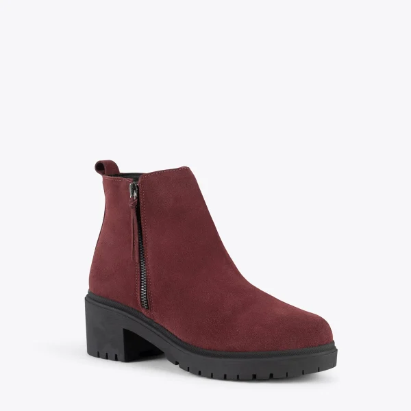 styles dernier cri MiMaO ShopOnline POP – Boot En Cuir BORDEAUX Hydrofuge 5