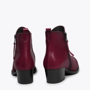 MiMaO ShopOnline CREMALLERA –Bottines Basiques Pour Femme BORDEAUX Retour Gratuit 13