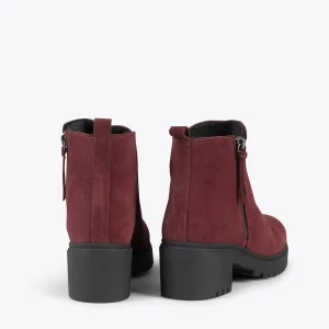 styles dernier cri MiMaO ShopOnline POP – Boot En Cuir BORDEAUX Hydrofuge 13