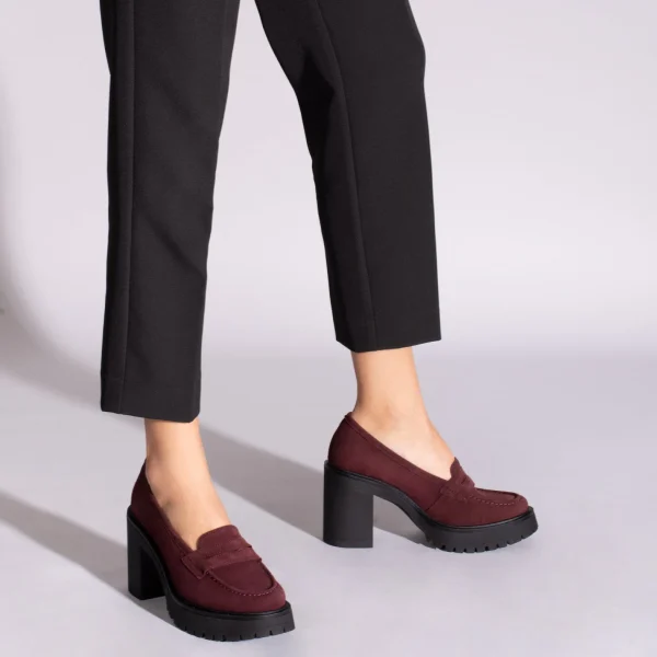 site pas cher MiMaO ShopOnline MOCASSIN TRACK – Chaussures à Talons Hauts Et Chaussures à Plateforme BORDEAUX 7