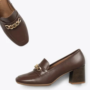 vente à bas prix MiMaO ShopOnline CHAIN – Mocassins Avec Talon Et Ornement Doré MARRON 11