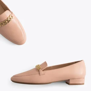 MiMaO ShopOnline CHAIN – Mocassins élégants Pour Femmes NUDE Meilleur Prix 11