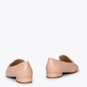 MiMaO ShopOnline CHAIN – Mocassins élégants Pour Femmes NUDE Meilleur Prix 13