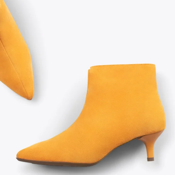 styles dernier cri MiMaO ShopOnline OUTFIT – Bottines élégantes à Talon Kitten JAUNE 3