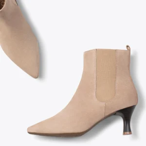 vente pas cher en ligne MiMaO ShopOnline CHIC – Bottines Chelsea à Talon Bobine BEIGE 11