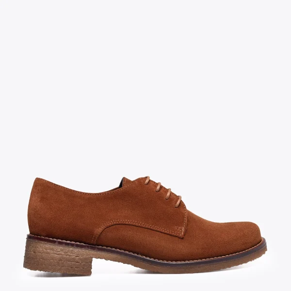 magasin MiMaO ShopOnline OXFORD- Chaussures Oxford à Lacets Pour Femme MARRON 1