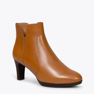 Paris MiMaO ShopOnline ROME – Bottines Habillées à Talon CAMEL 15