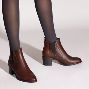 MiMaO ShopOnline LONDON – Bottines MARRON à Talon Style Chelsea pas cher marque 19