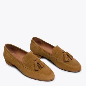 MiMaO ShopOnline POMPON – Mocassin Femme CAMEL Avec Pompon grande promotion 11