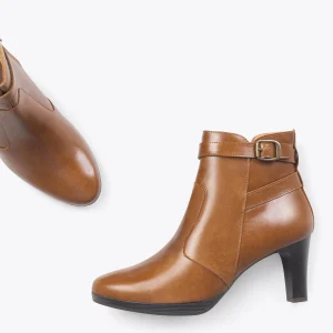 Promotio de vente MiMaO ShopOnline MILAN – Bottines à Talon Et Bracelet Décoratif CAMEL 11