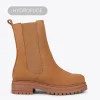 MiMaO ShopOnline CAMBRIDGE – Bottines Chelsea CAMEL à Semelle Track site soldes 25