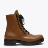 MiMaO ShopOnline MILITAIRE- Bottines En Cuir Militaire CAMEL Boutique 26